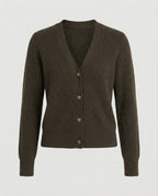 Women's V-Neck Cardigan with Buttons