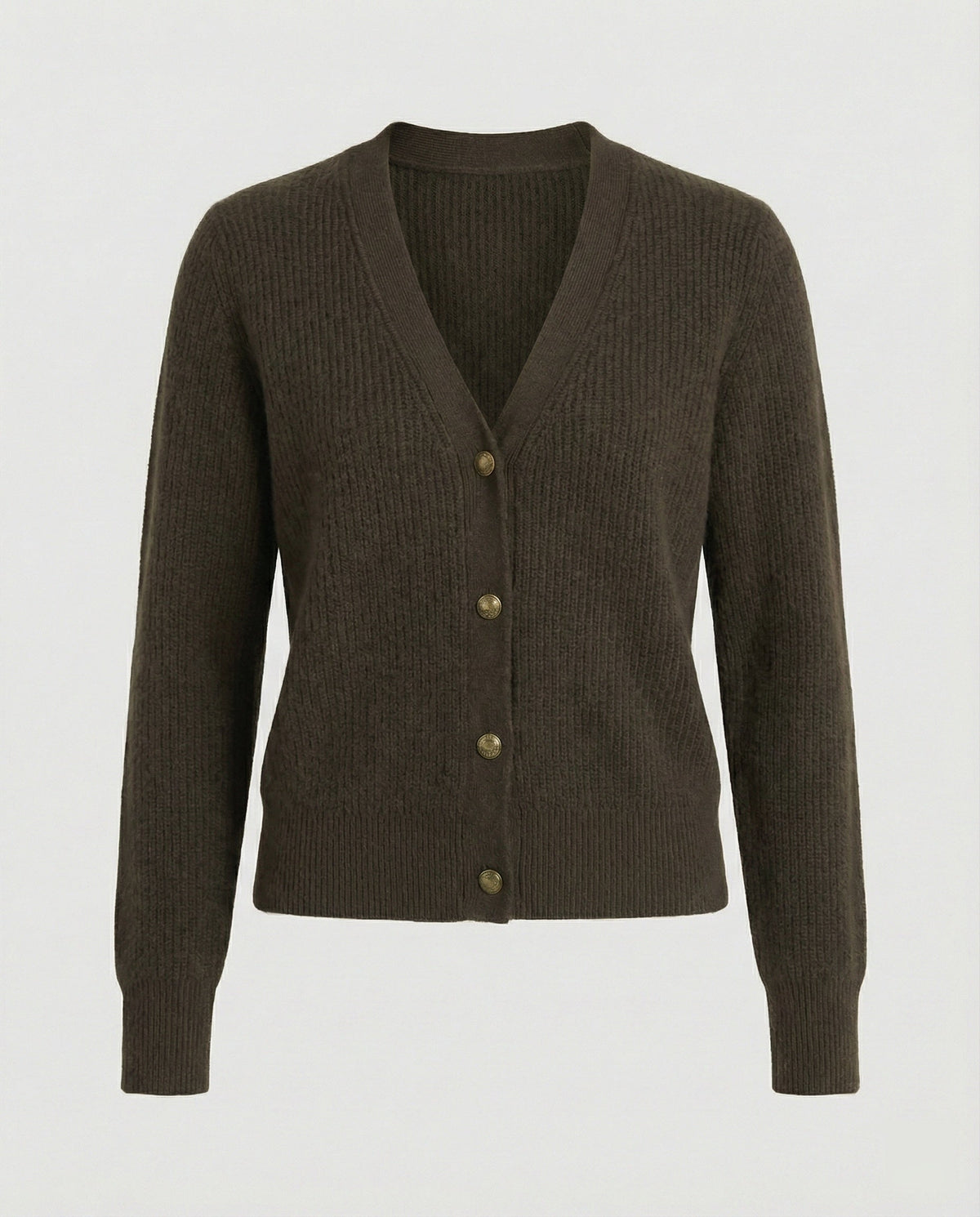 Women's V-Neck Cardigan with Buttons
