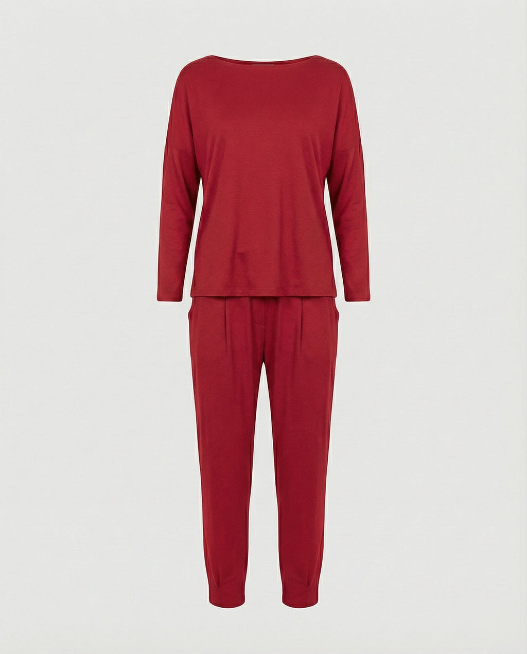 Women's Jogging Suit Lounge Set with Wide Sleeves and Pockets