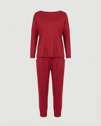 Women's Jogging Suit Lounge Set with Wide Sleeves and Pockets