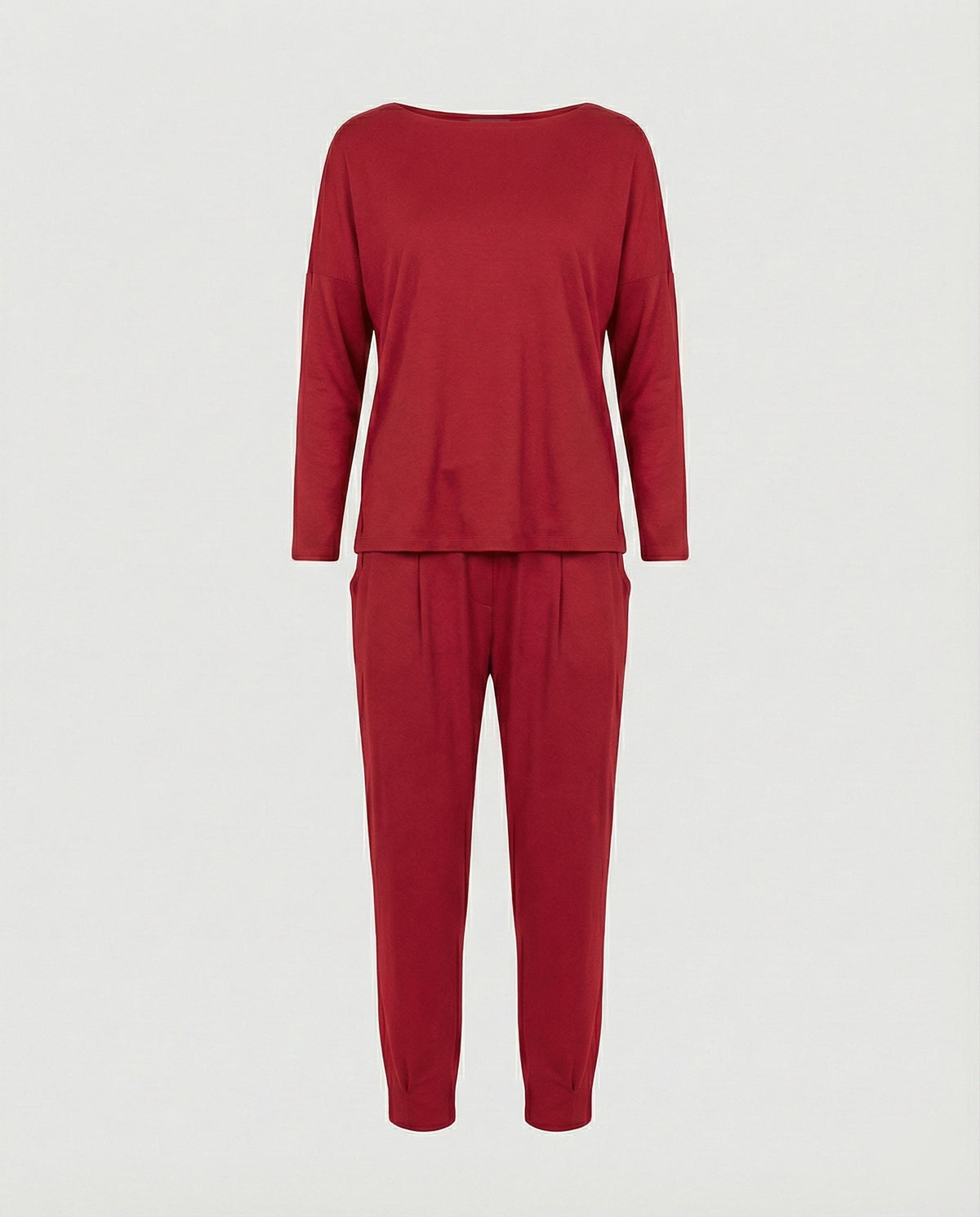 Women's Jogging Suit Lounge Set with Wide Sleeves and Pockets
