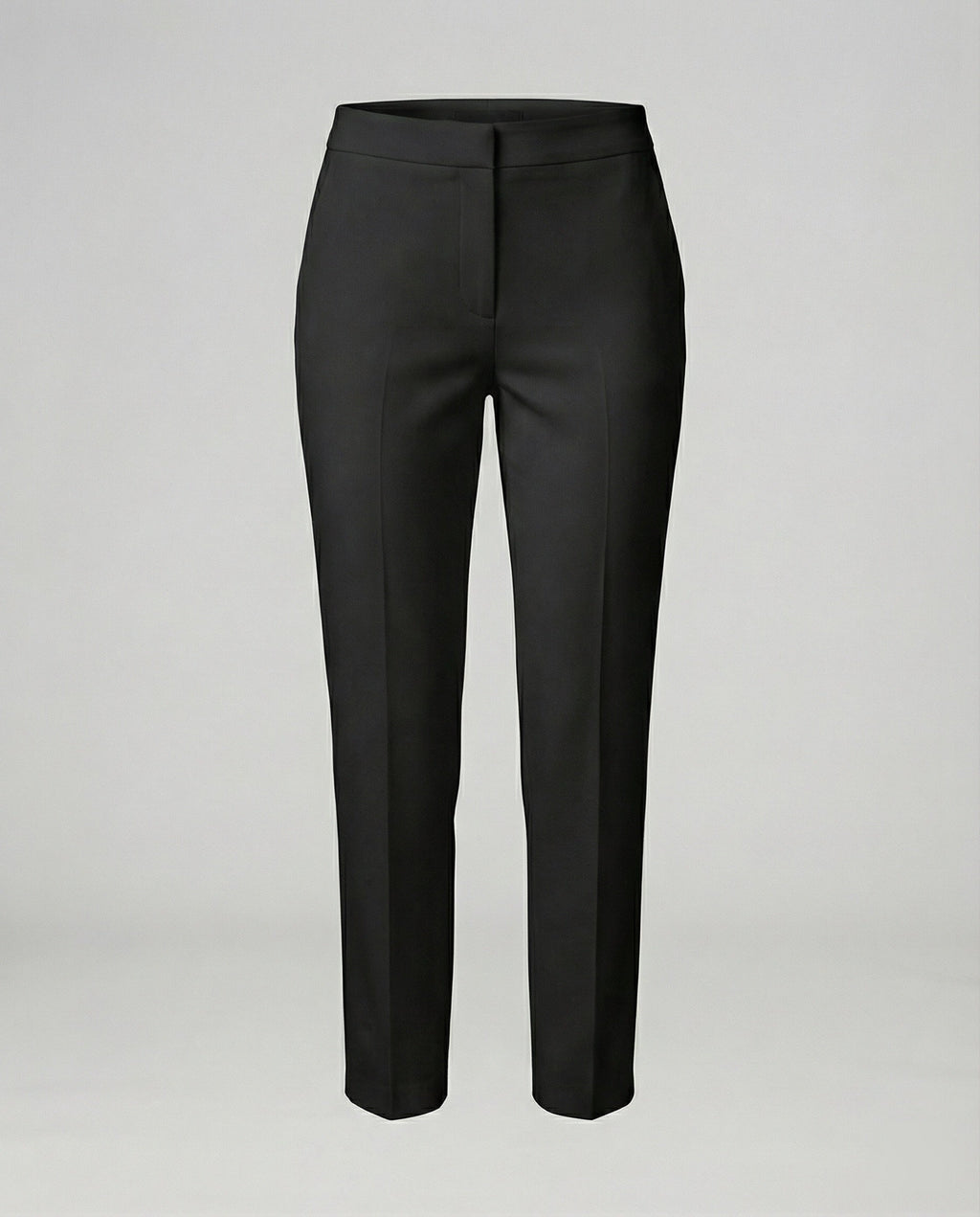 Women's High-Waisted Slim-Leg Trousers
