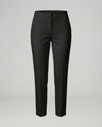 Women's High-Waisted Slim-Leg Trousers