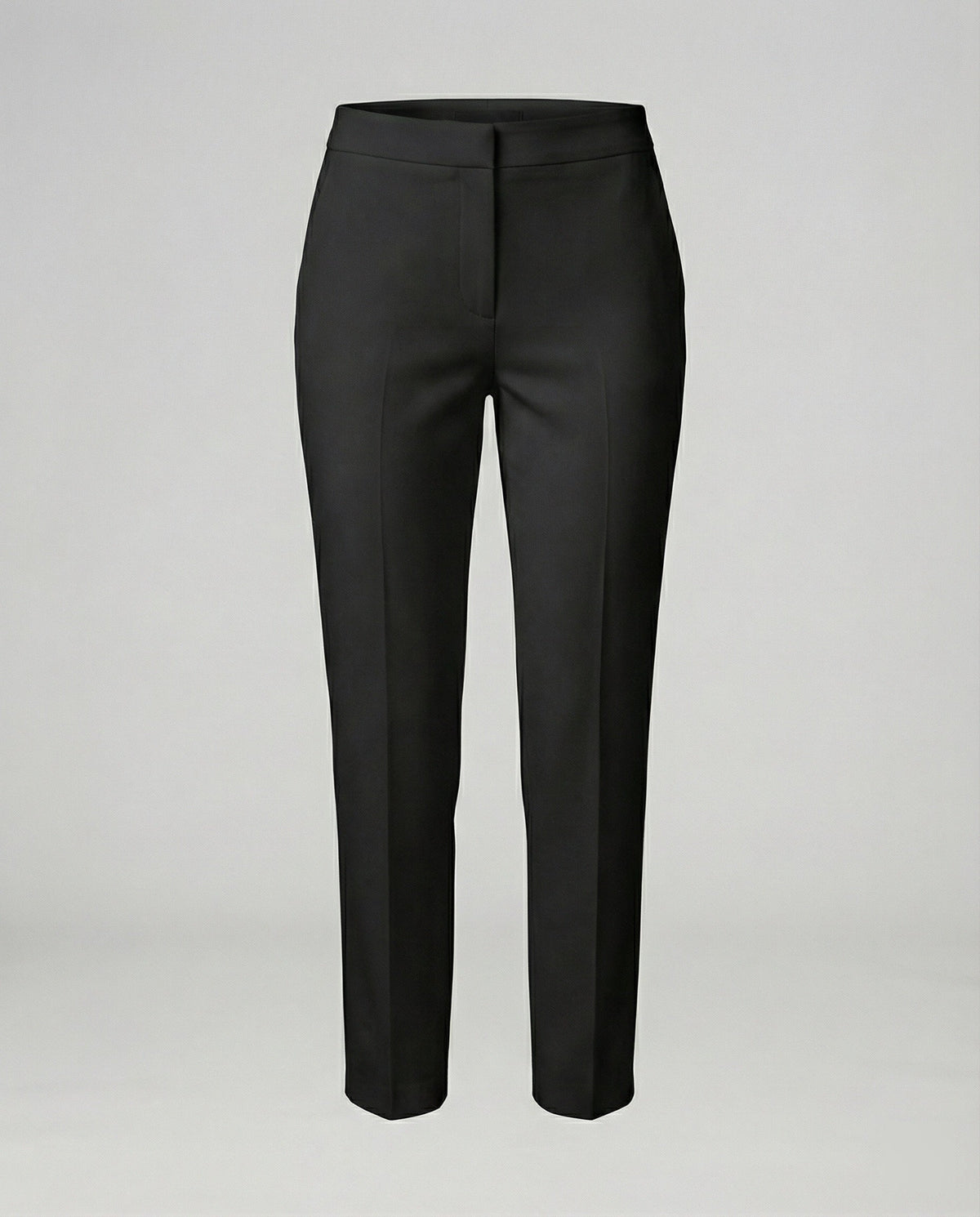 Women's High-Waisted Slim-Leg Trousers
