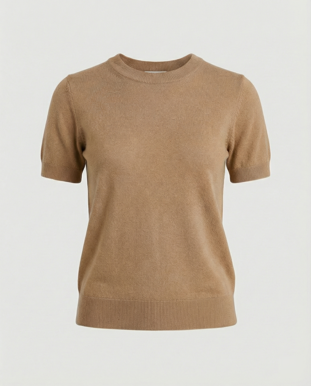 Women's Short-Sleeve Fine Knit Sweater