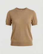 Women's Short-Sleeve Fine Knit Sweater
