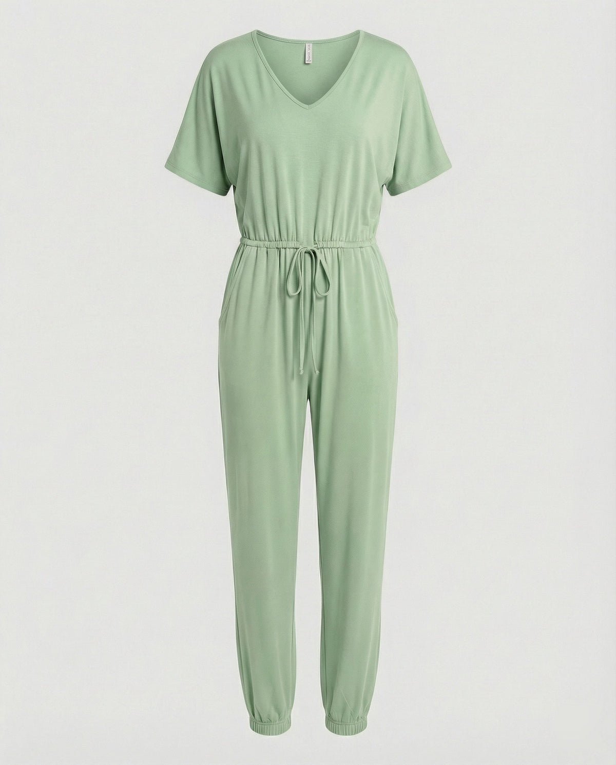 Women's Lightweight Jumpsuit with Loose Fit and Adjustable Waist