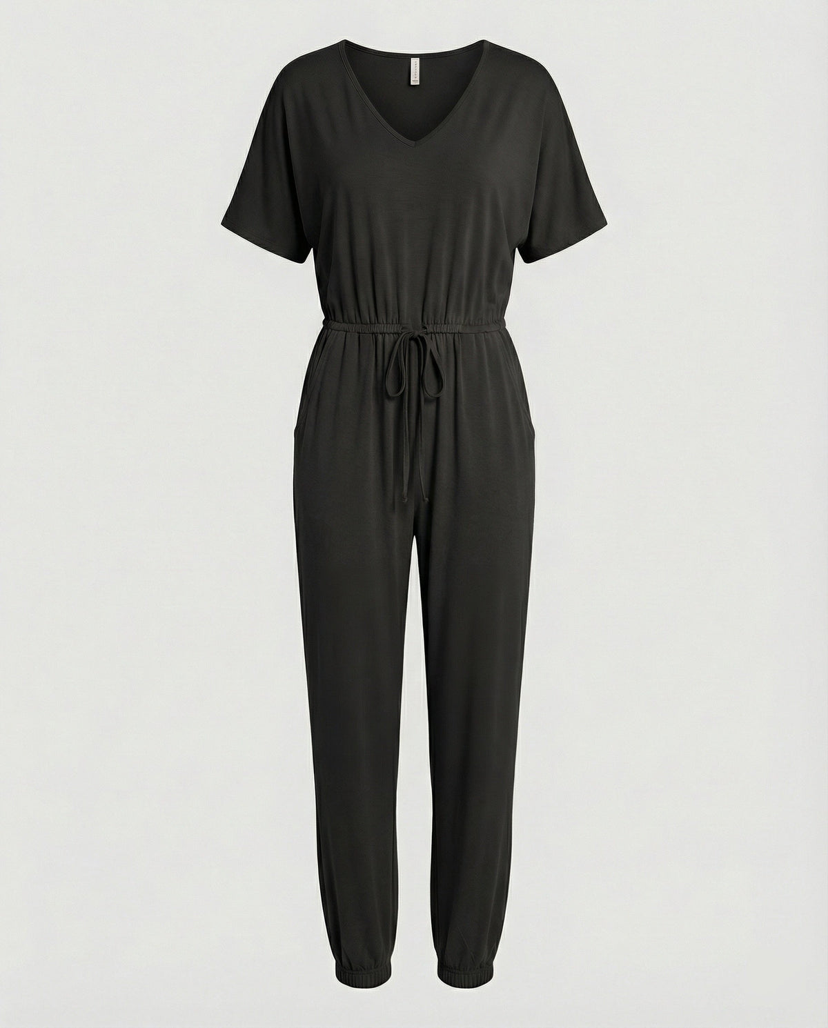 Women's Lightweight Jumpsuit with Loose Fit and Adjustable Waist