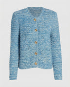 Women's Elegant Cardigan with Gold Buttons