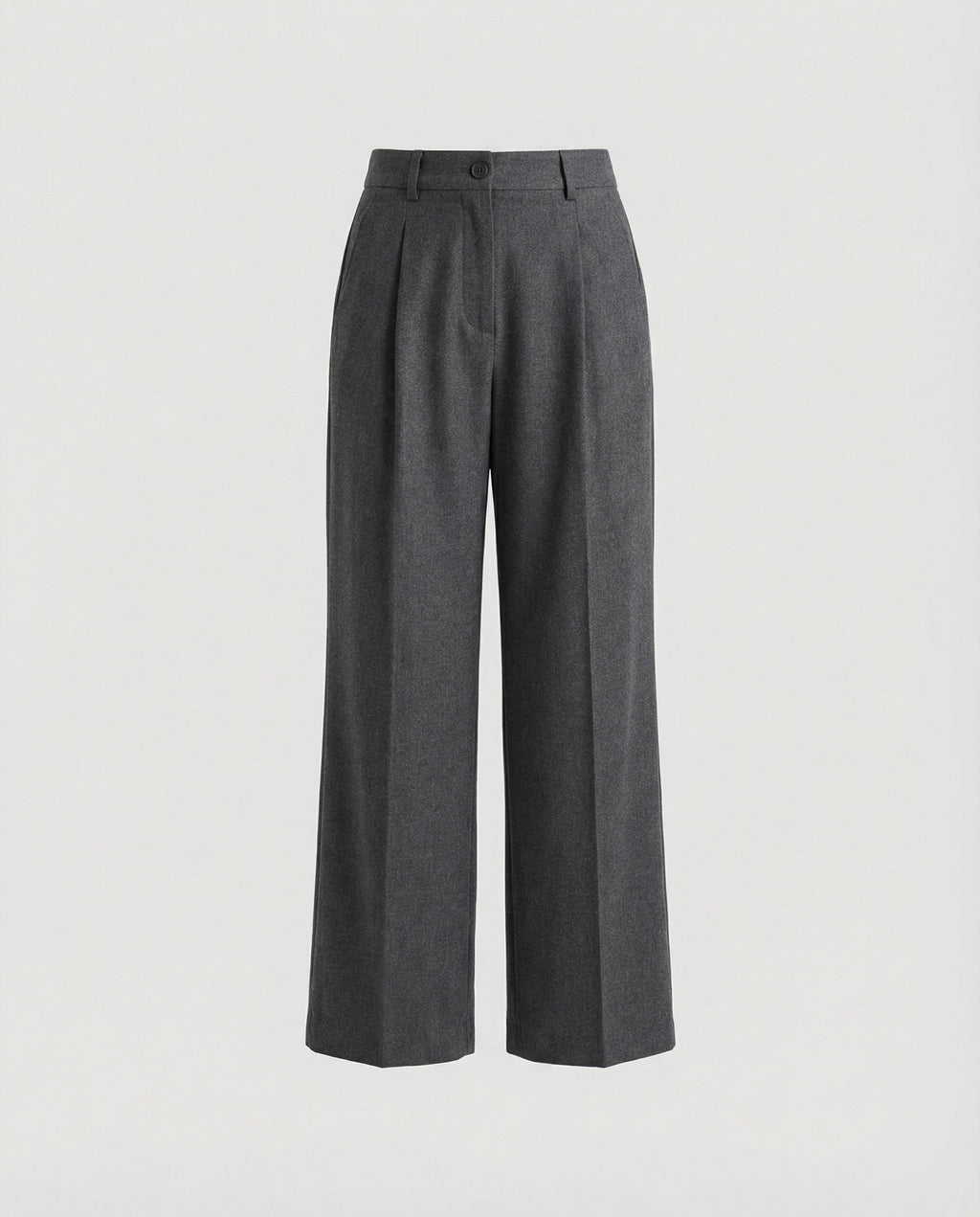Women's High-Waisted Wide-Leg Dress Pants with Pleats