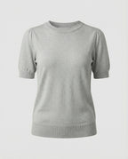 Women's Short-Sleeve Cotton Sweater