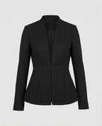 Sleeveless Houndstooth Blazer