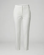 Women's High-Waisted Slim-Leg Trousers