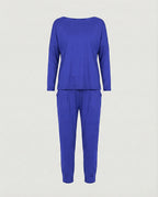 Women's Jogging Suit Lounge Set with Wide Sleeves and Pockets