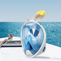 Snorkel mask for children and adults with snorkel and 180-degree visibility