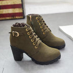 Women's Comfortable Chunky Heel Boots