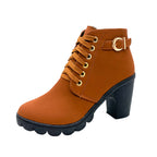 Women's Comfortable Chunky Heel Boots