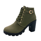 Women's Comfortable Chunky Heel Boots