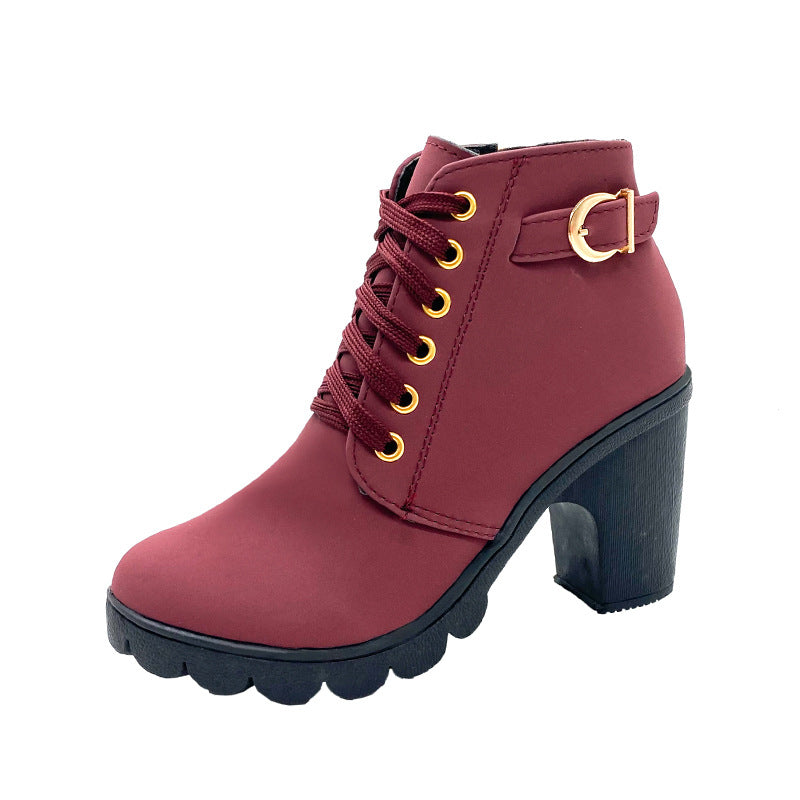 Women's Comfortable Chunky Heel Boots