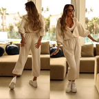 Women's Cozy Hooded Jumpsuit