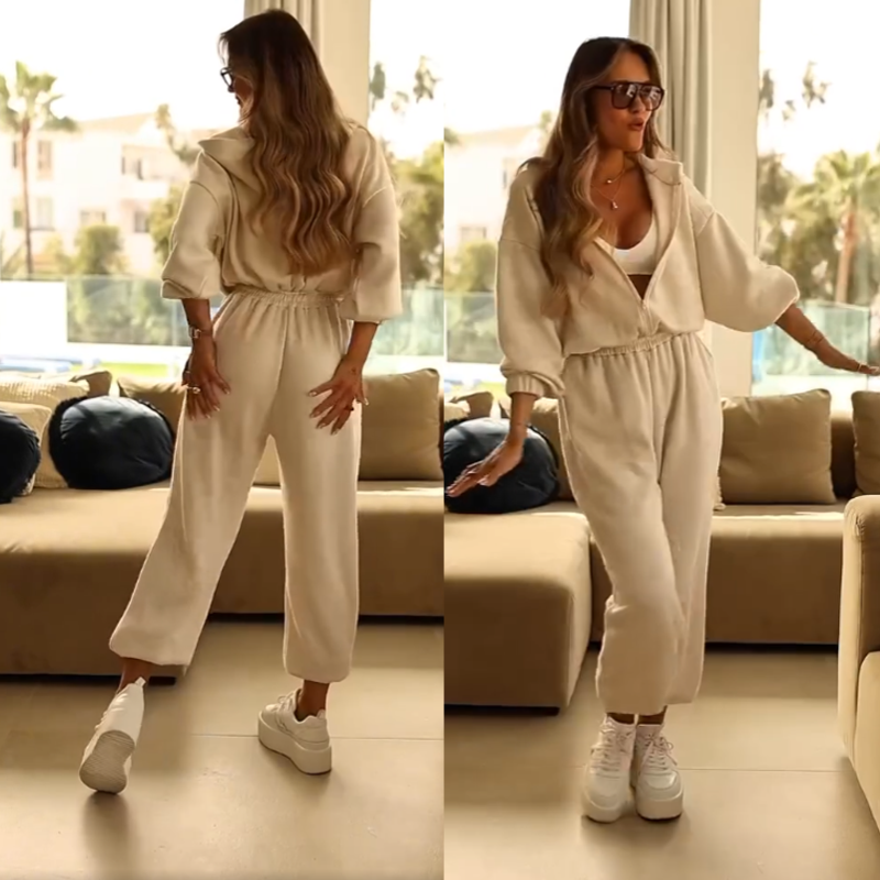 Women's Cozy Hooded Jumpsuit