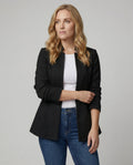 Sleeveless Houndstooth Blazer