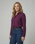 Elegant Women's Shirt Blouse with Luxurious Sheen