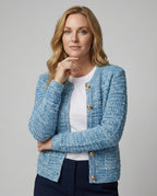 Women's Elegant Cardigan with Gold Buttons