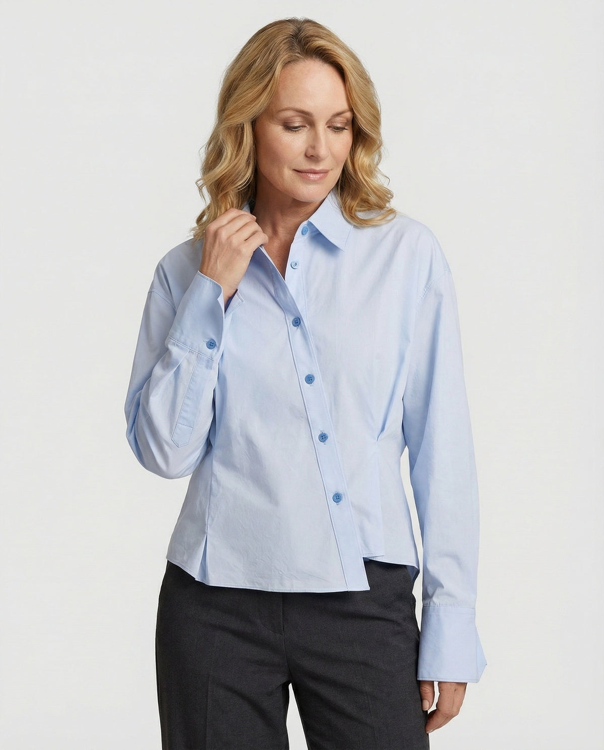 Women's Shirt with Asymmetrical Cut