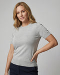 Women's Short-Sleeve Cotton Sweater