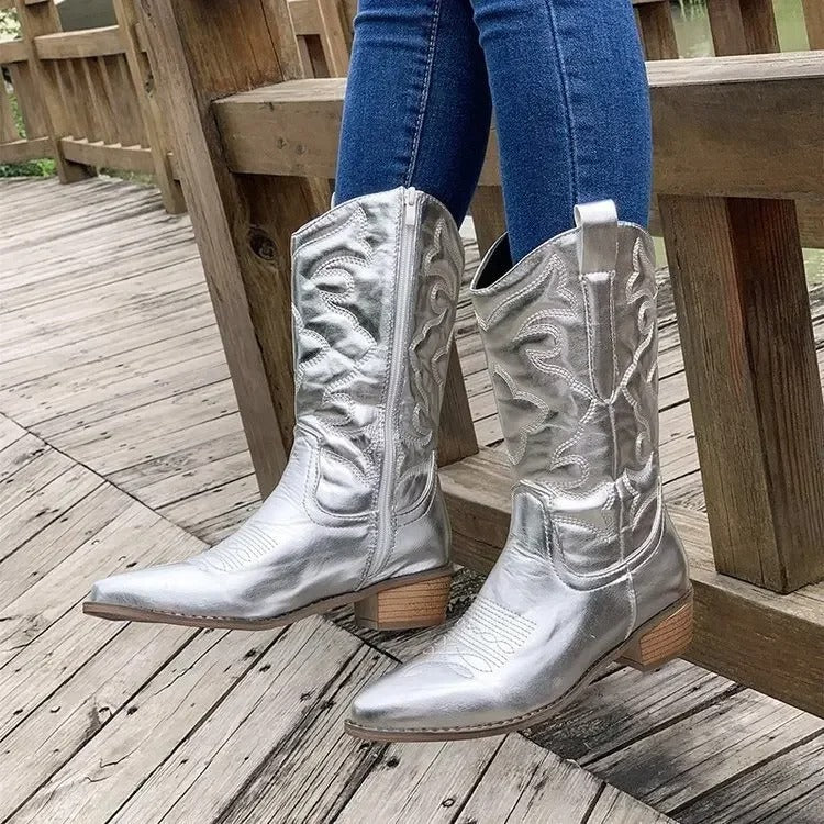 Women's Retro Cowboy Boots