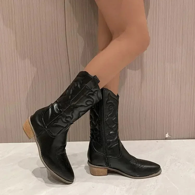 Women's Retro Cowboy Boots