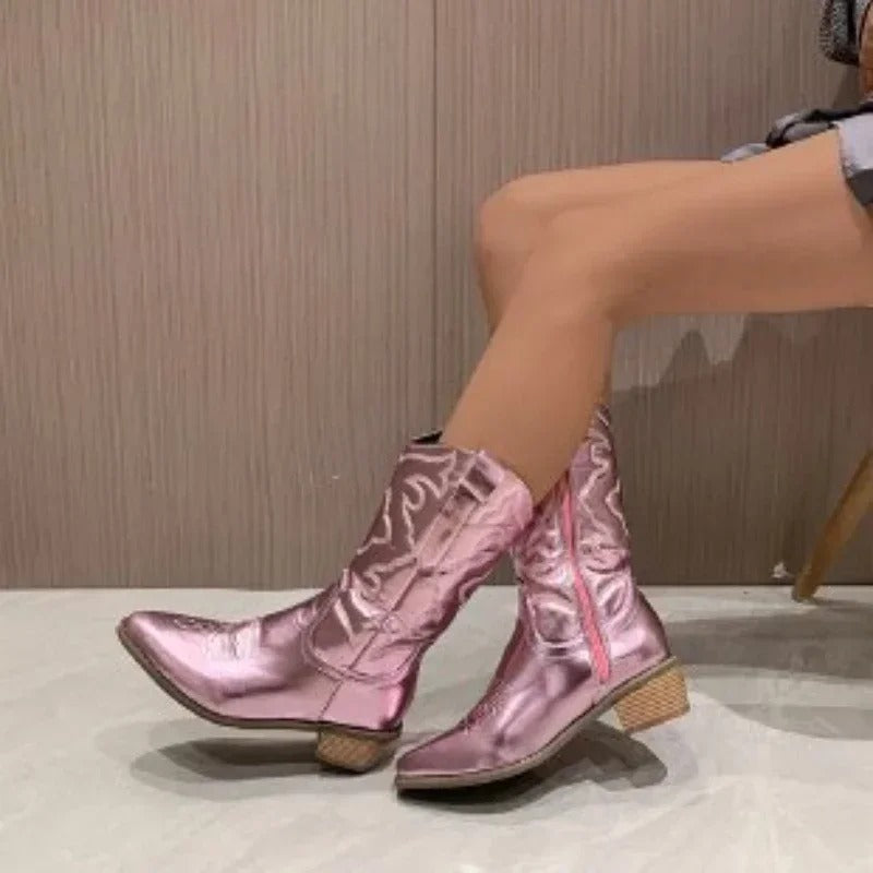 Women's Retro Cowboy Boots